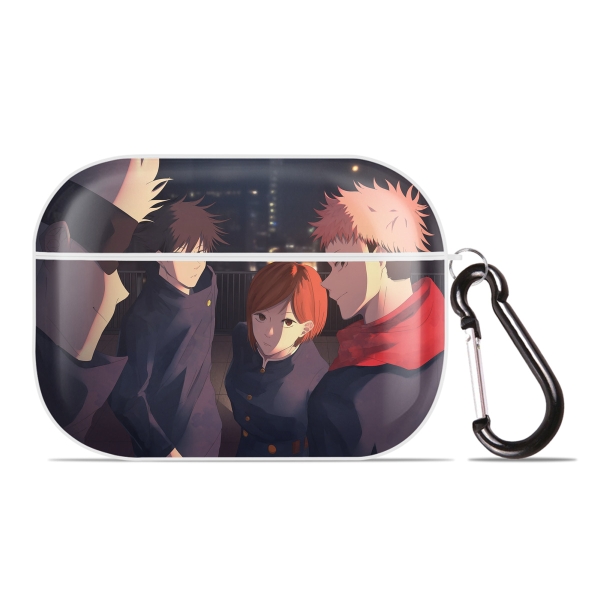 （画像用） 呪術廻戦 Jujutsu Kaisen 【AirPods Pro用】ハードシェル保護ケース 耐衝撃・防指紋・カラビナ付き商品仕様