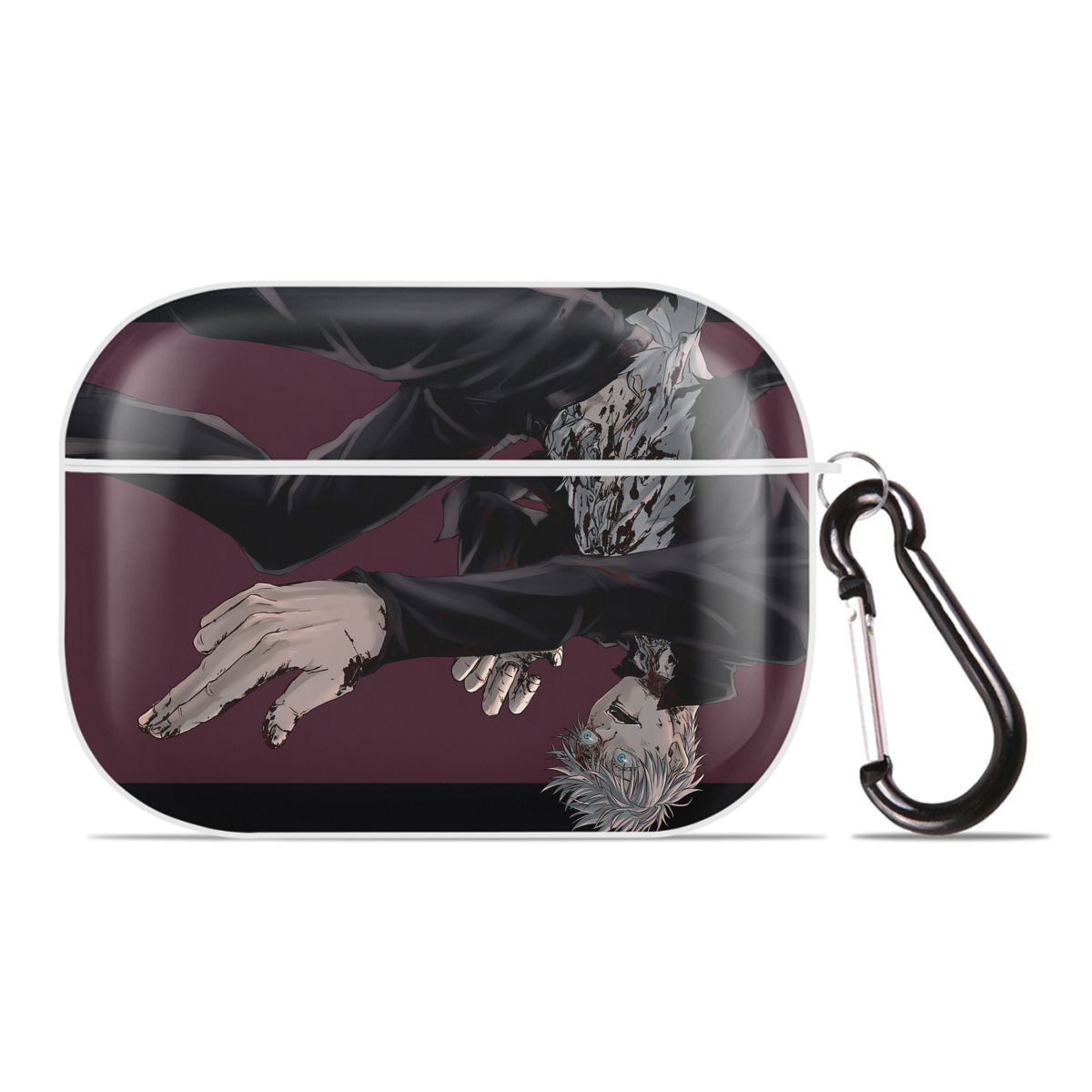 （画像用） 呪術廻戦 Jujutsu Kaisen 【AirPods Pro用】ハードシェル保護ケース 耐衝撃・防指紋・カラビナ付き商品仕様