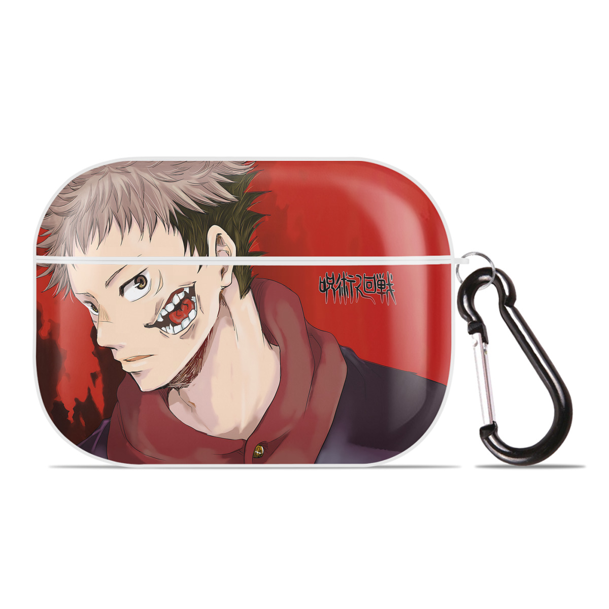 （画像用） 呪術廻戦 Jujutsu Kaisen 【AirPods Pro用】ハードシェル保護ケース 耐衝撃・防指紋・カラビナ付き商品仕様