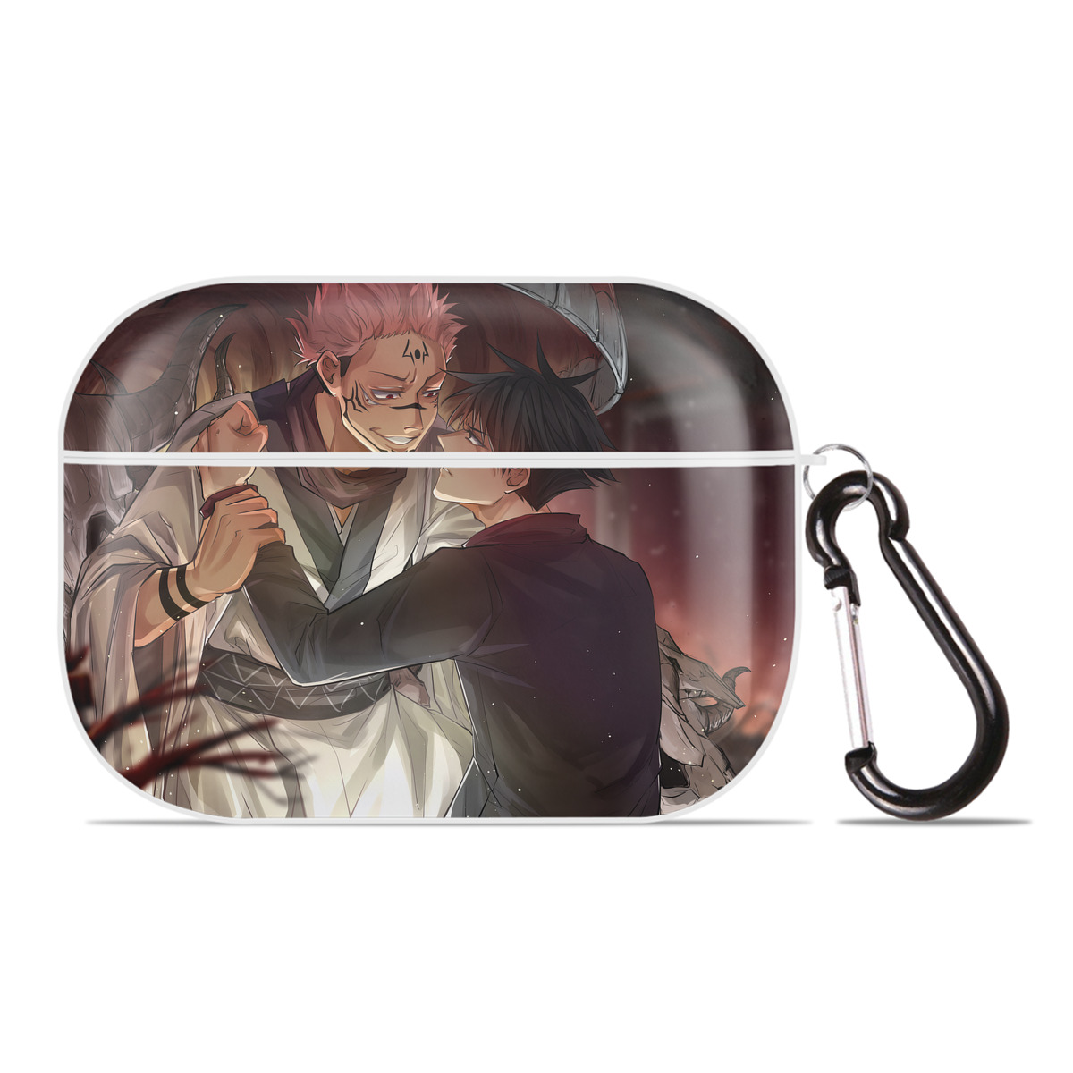 （画像用） 呪術廻戦 Jujutsu Kaisen 【AirPods Pro用】ハードシェル保護ケース 耐衝撃・防指紋・カラビナ付き商品仕様