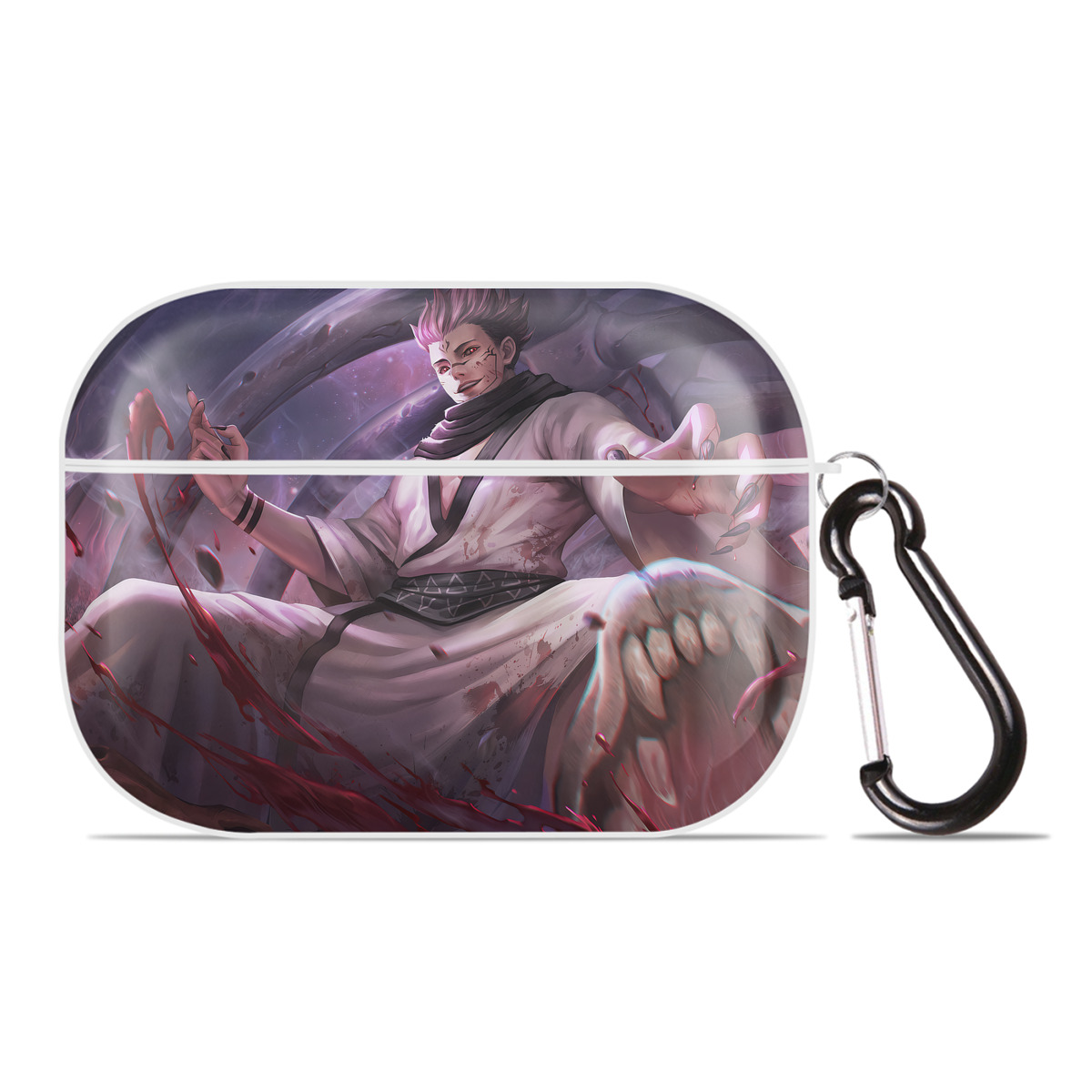 （画像用） 呪術廻戦 Jujutsu Kaisen 【AirPods Pro用】ハードシェル保護ケース 耐衝撃・防指紋・カラビナ付き商品仕様