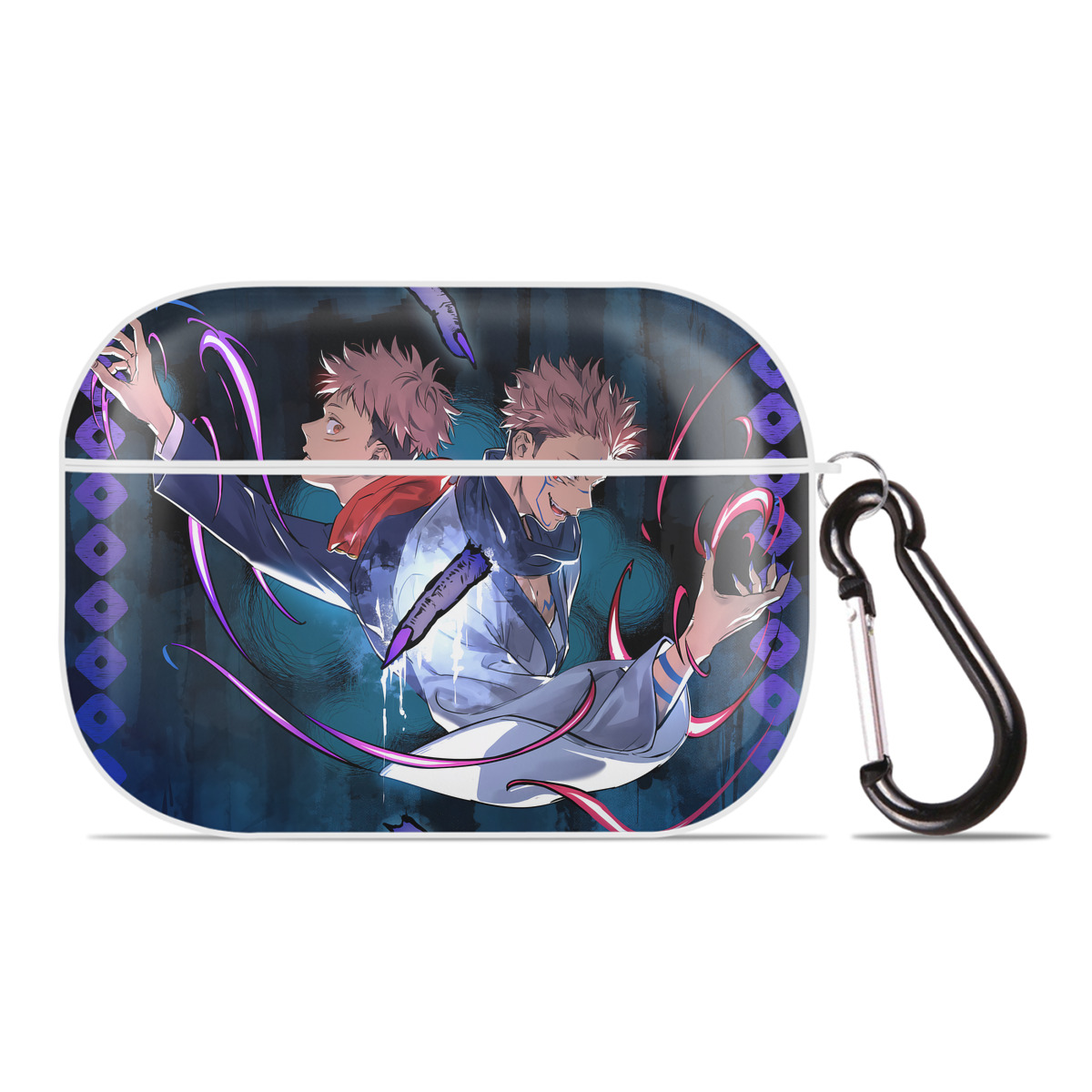 （画像用） 呪術廻戦 Jujutsu Kaisen 【AirPods Pro用】ハードシェル保護ケース 耐衝撃・防指紋・カラビナ付き商品仕様
