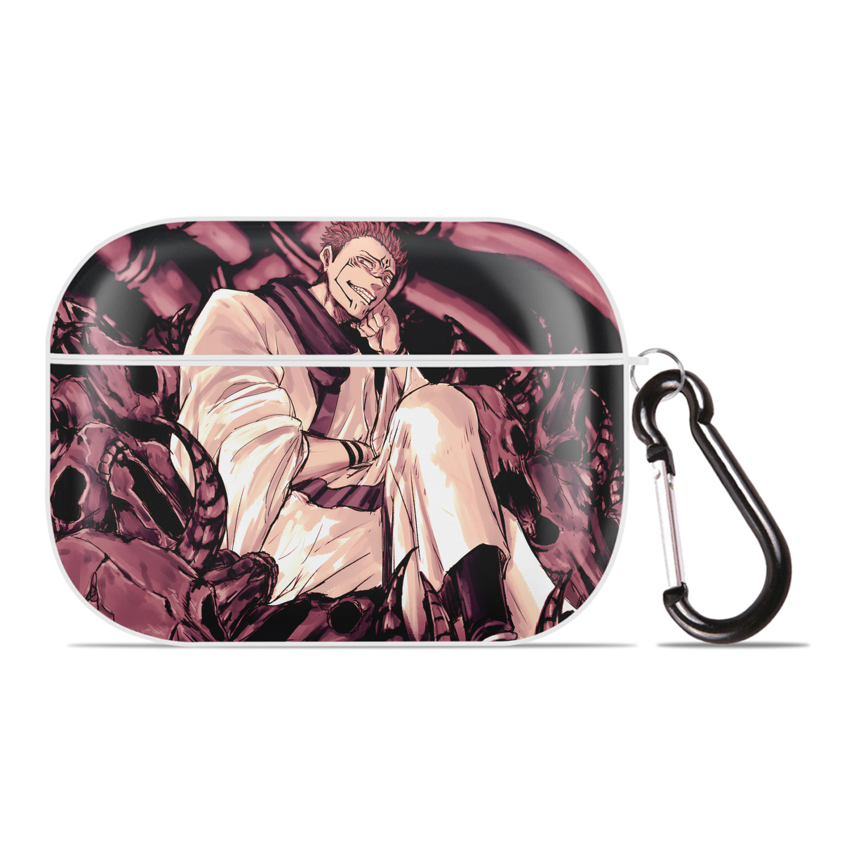 （画像用） 呪術廻戦 Jujutsu Kaisen 【AirPods Pro用】ハードシェル保護ケース 耐衝撃・防指紋・カラビナ付き商品仕様