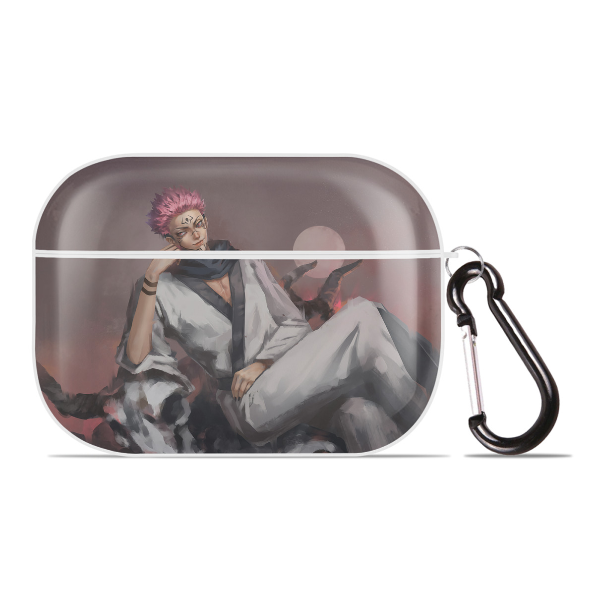 （画像用） 呪術廻戦 Jujutsu Kaisen 【AirPods Pro用】ハードシェル保護ケース 耐衝撃・防指紋・カラビナ付き商品仕様