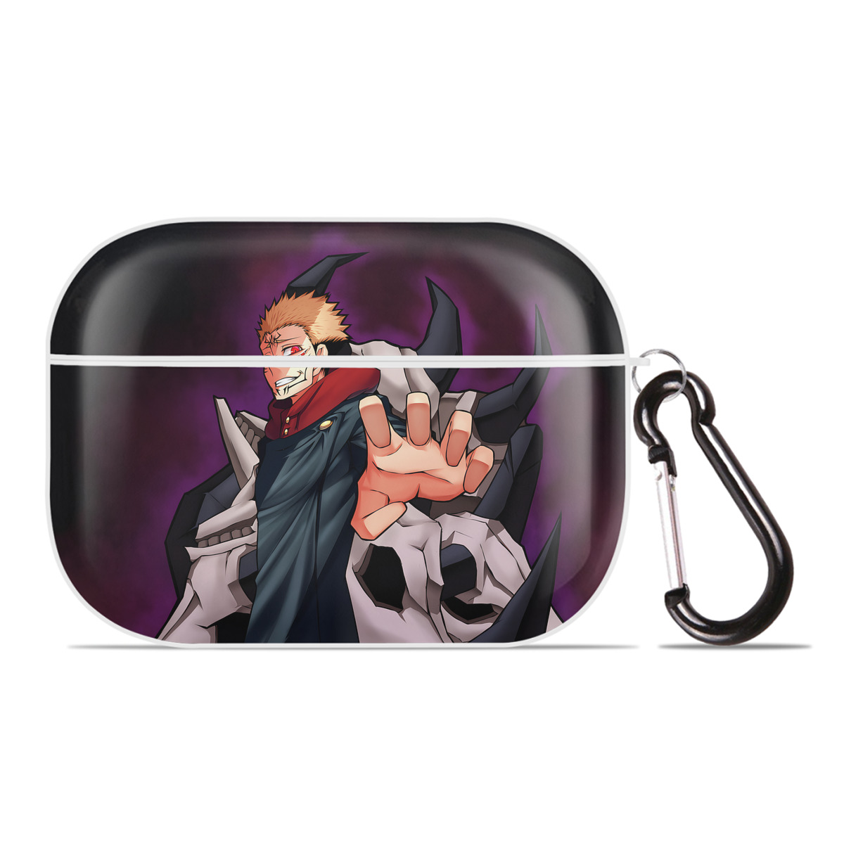（画像用） 呪術廻戦 Jujutsu Kaisen 【AirPods Pro用】ハードシェル保護ケース 耐衝撃・防指紋・カラビナ付き商品仕様