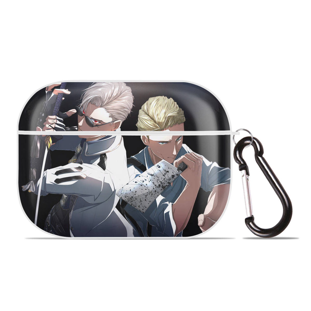 （画像用） 呪術廻戦 Jujutsu Kaisen 【AirPods Pro用】ハードシェル保護ケース 耐衝撃・防指紋・カラビナ付き商品仕様