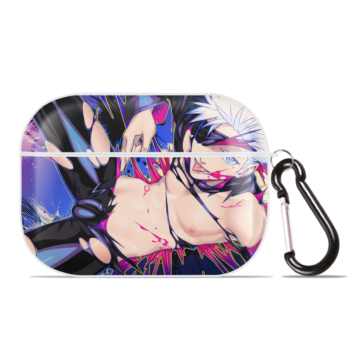 （画像用） 呪術廻戦 Jujutsu Kaisen 【AirPods Pro用】ハードシェル保護ケース 耐衝撃・防指紋・カラビナ付き商品仕様
