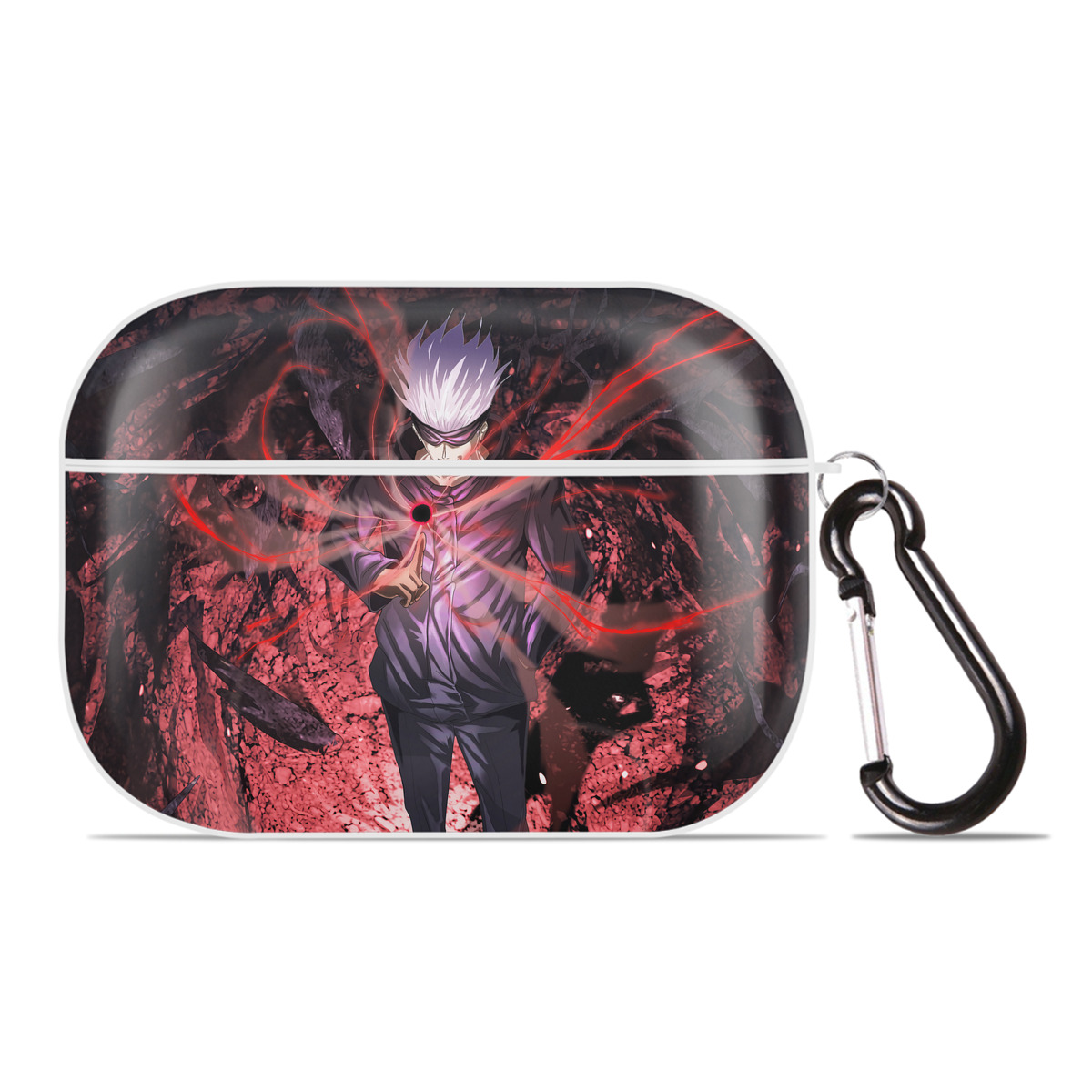 （画像用） 呪術廻戦 Jujutsu Kaisen 【AirPods Pro用】ハードシェル保護ケース 耐衝撃・防指紋・カラビナ付き商品仕様