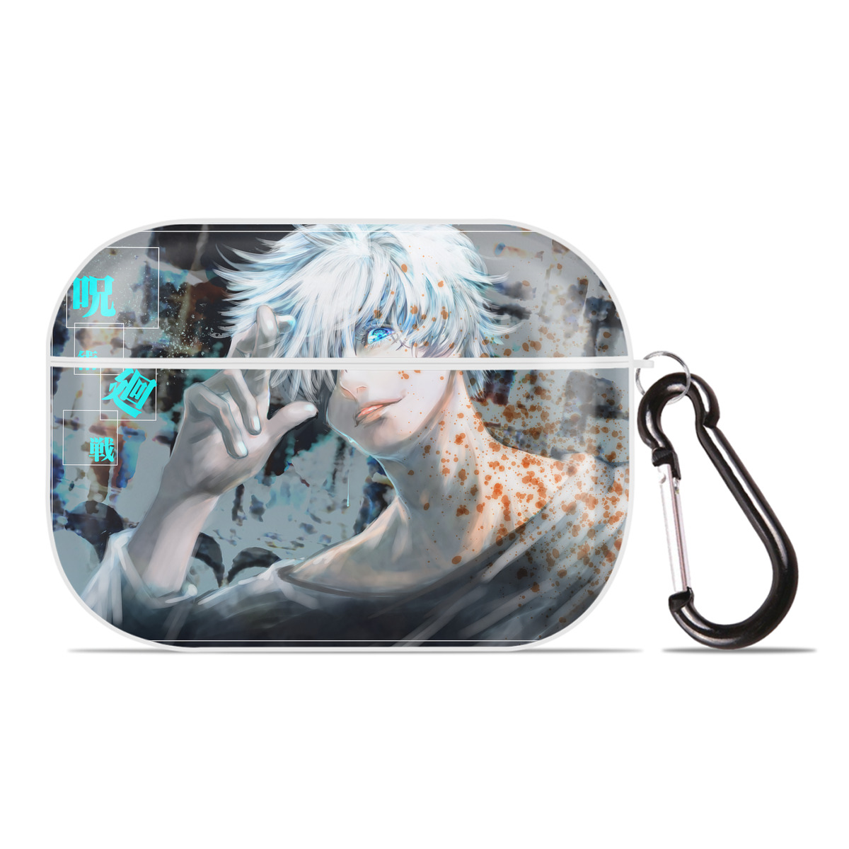 （画像用） 呪術廻戦 Jujutsu Kaisen 【AirPods Pro用】ハードシェル保護ケース 耐衝撃・防指紋・カラビナ付き商品仕様