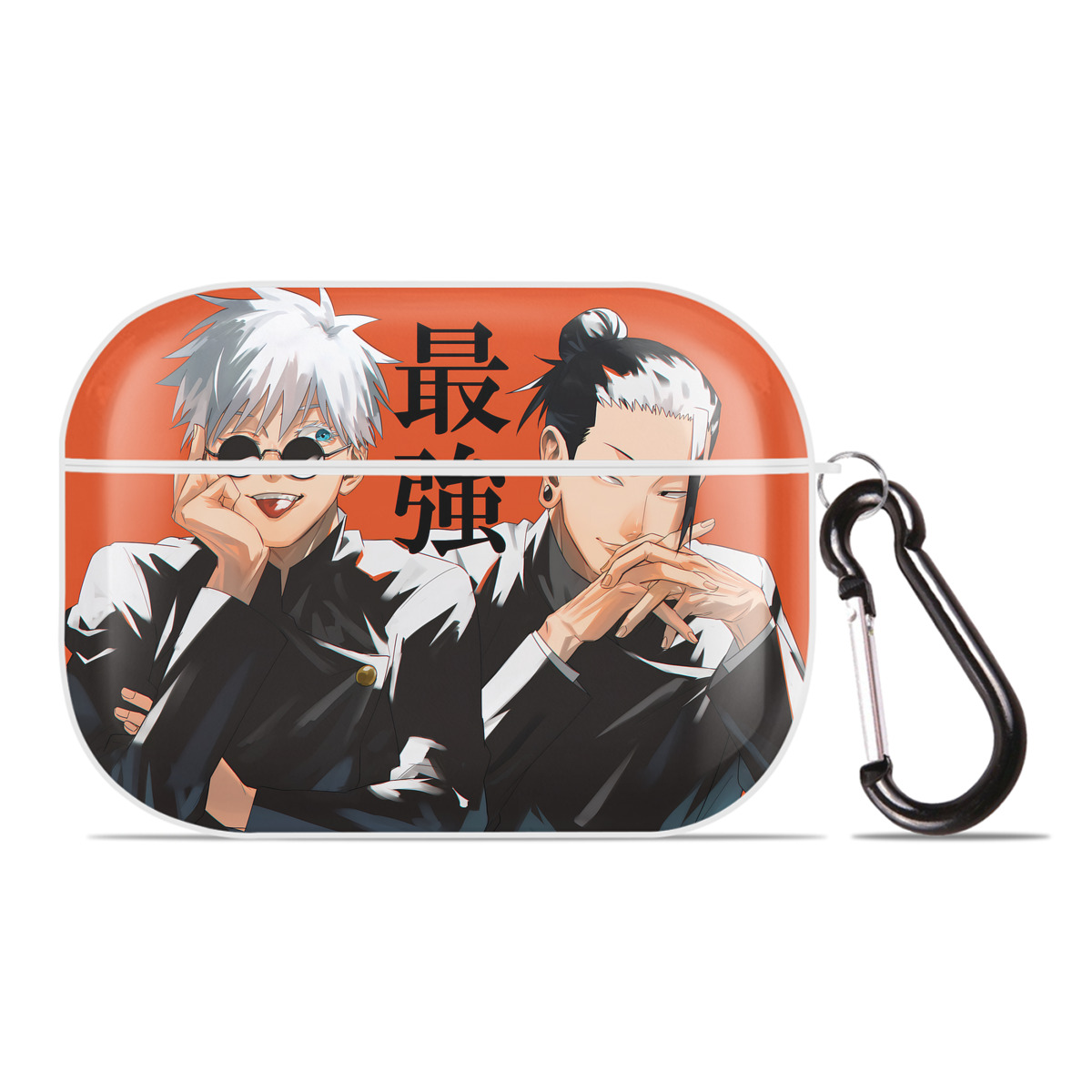 （画像用） 呪術廻戦 Jujutsu Kaisen 【AirPods Pro用】ハードシェル保護ケース 耐衝撃・防指紋・カラビナ付き商品仕様