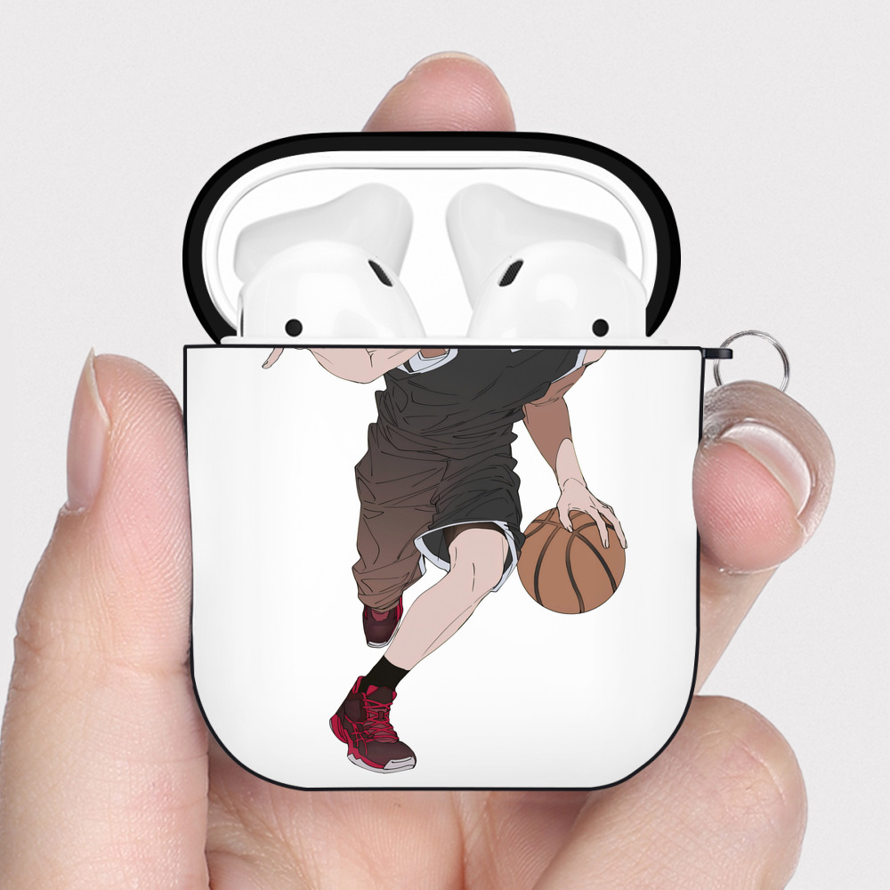 （画像用） 呪術廻戦 Jujutsu Kaisen AirPods 第2世代保護ケース ハードシェル ブラック 耐衝撃・防指紋・カラビナ付き