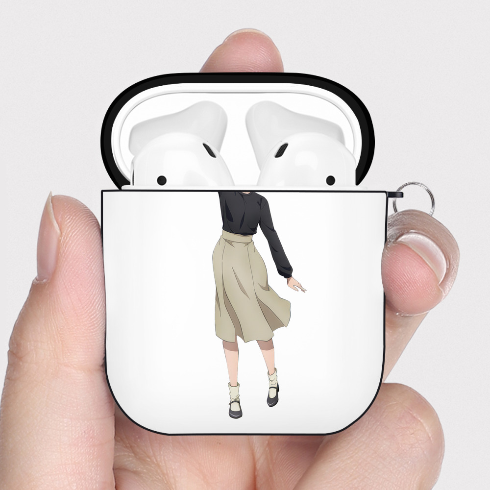 （画像用） 呪術廻戦 Jujutsu Kaisen AirPods 第2世代保護ケース ハードシェル ブラック 耐衝撃・防指紋・カラビナ付き