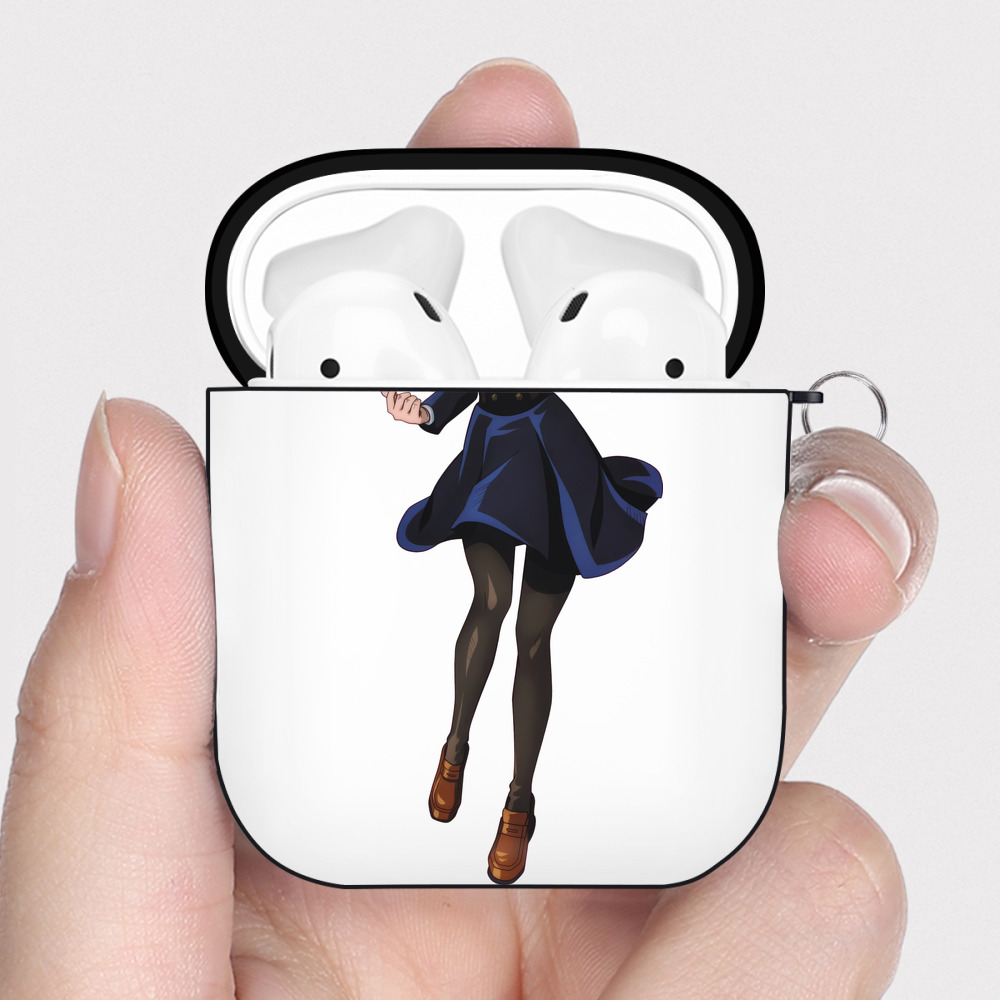（画像用） 呪術廻戦 Jujutsu Kaisen AirPods 第2世代保護ケース ハードシェル ブラック 耐衝撃・防指紋・カラビナ付き