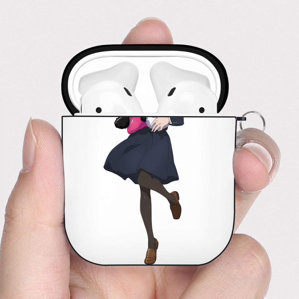 （画像用） 呪術廻戦 Jujutsu Kaisen AirPods 第2世代保護ケース ハードシェル ブラック 耐衝撃・防指紋・カラビナ付き