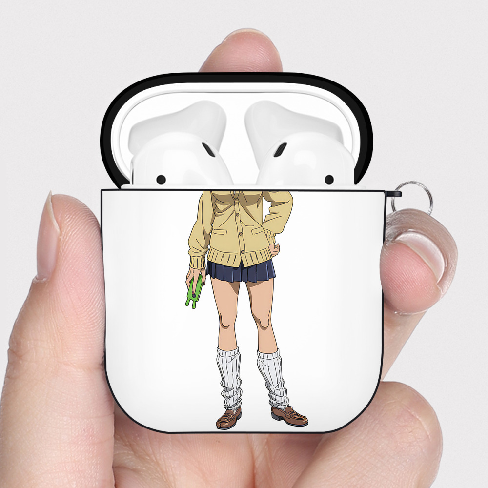 （画像用） 呪術廻戦 Jujutsu Kaisen AirPods 第2世代保護ケース ハードシェル ブラック 耐衝撃・防指紋・カラビナ付き