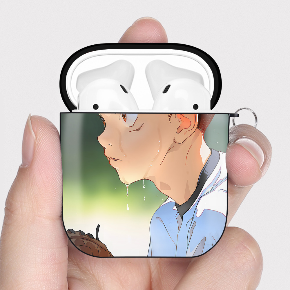 （画像用） 呪術廻戦 Jujutsu Kaisen AirPods 第2世代保護ケース ハードシェル ブラック 耐衝撃・防指紋・カラビナ付き