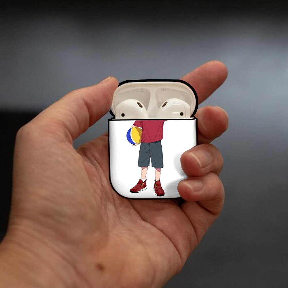 呪術廻戦 Jujutsu Kaisen AirPods 第2世代保護ケース ハードシェル ブラック 耐衝撃・防指紋・カラビナ付き