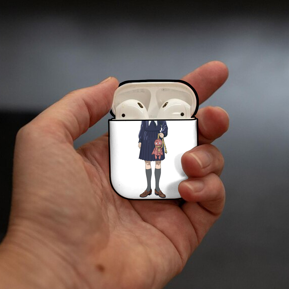 呪術廻戦 Jujutsu Kaisen AirPods 第2世代保護ケース ハードシェル ブラック 耐衝撃・防指紋・カラビナ付き