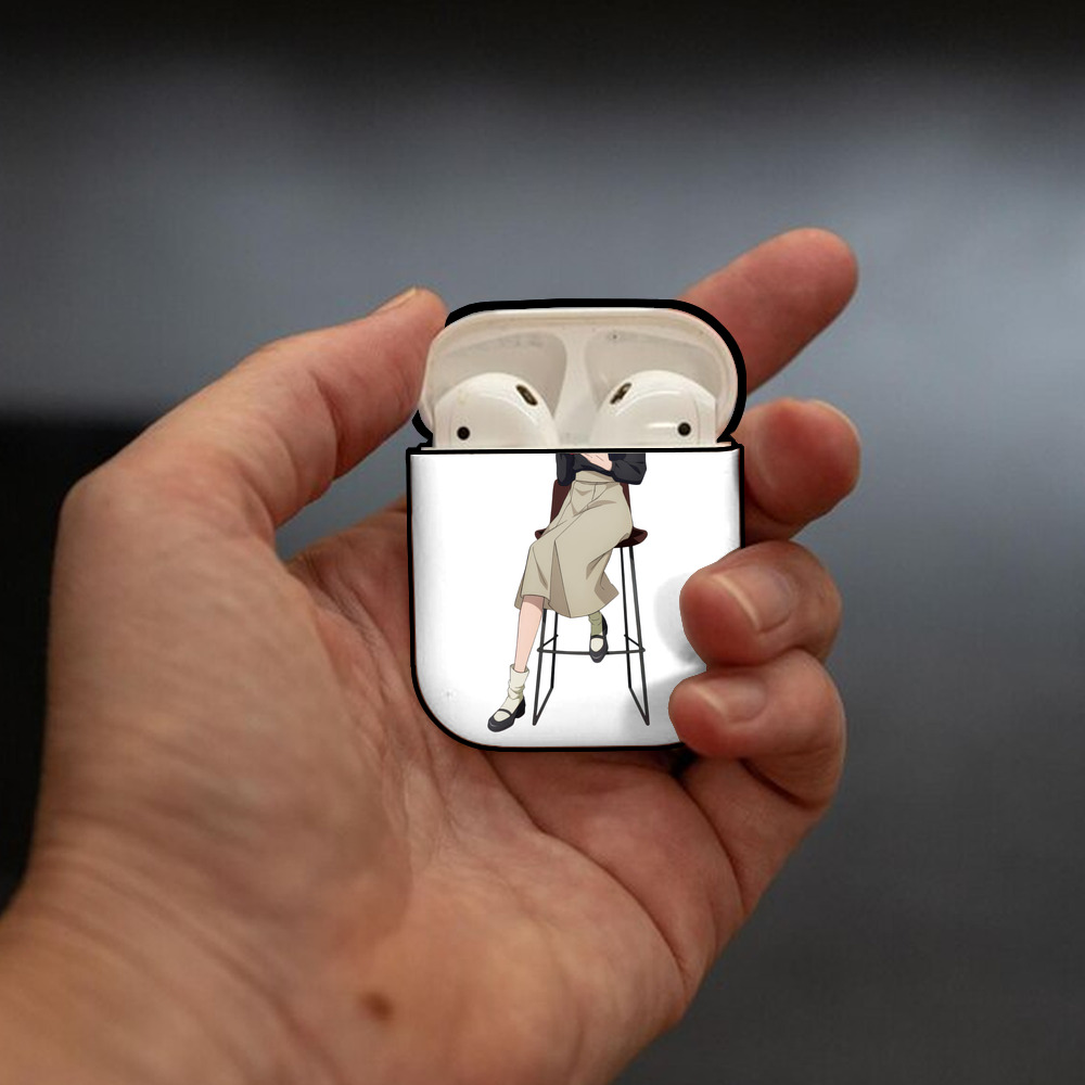呪術廻戦 Jujutsu Kaisen AirPods 第2世代保護ケース ハードシェル ブラック 耐衝撃・防指紋・カラビナ付き