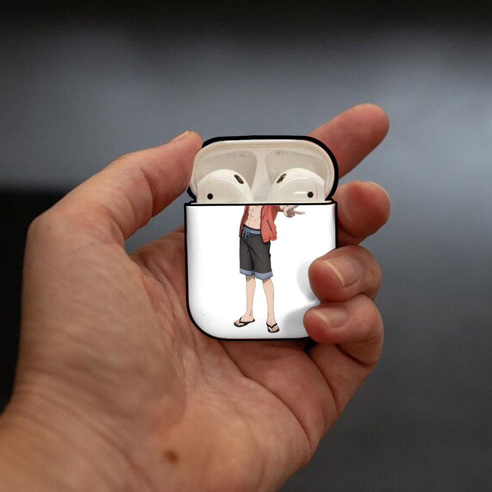 呪術廻戦 Jujutsu Kaisen AirPods 第2世代保護ケース ハードシェル ブラック 耐衝撃・防指紋・カラビナ付き