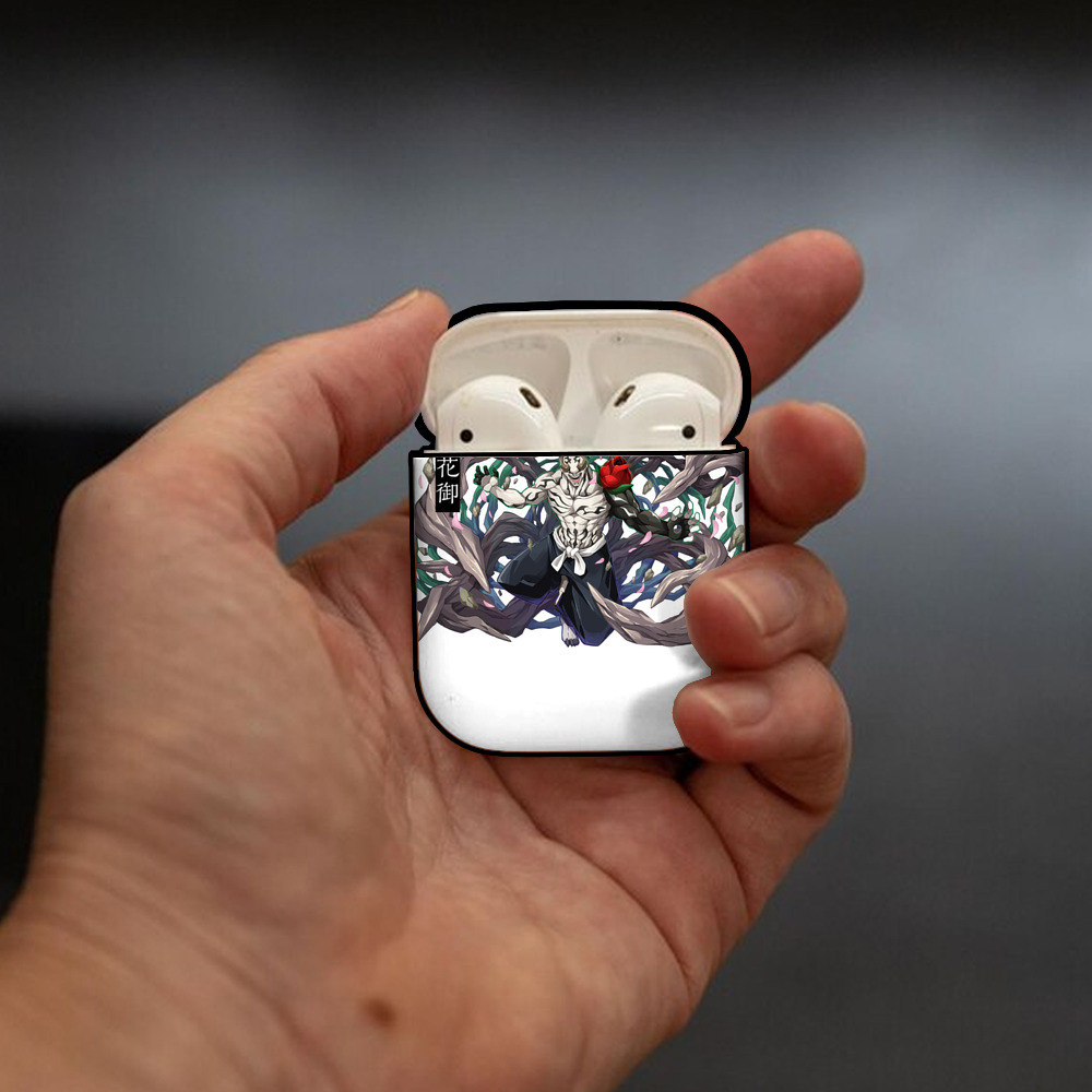 呪術廻戦 Jujutsu Kaisen AirPods 第2世代保護ケース ハードシェル ブラック 耐衝撃・防指紋・カラビナ付き