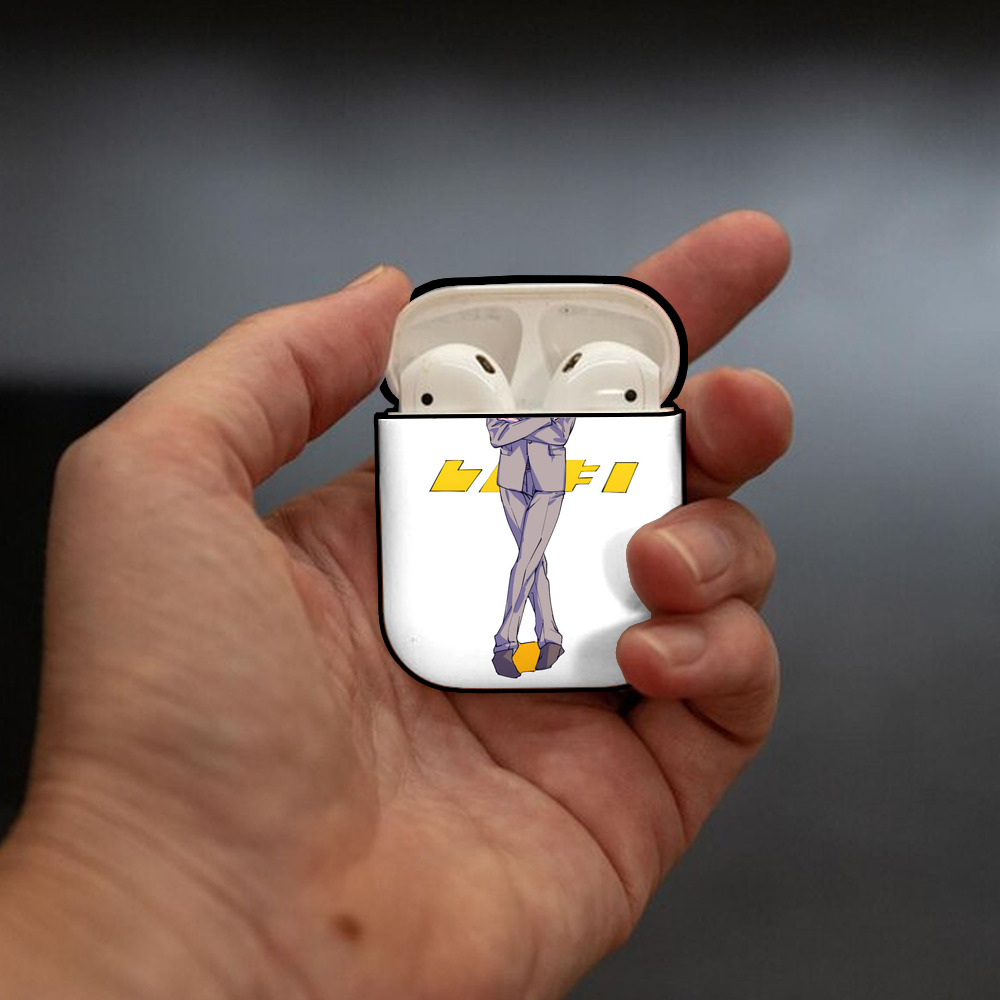 呪術廻戦 Jujutsu Kaisen AirPods 第2世代保護ケース ハードシェル ブラック 耐衝撃・防指紋・カラビナ付き