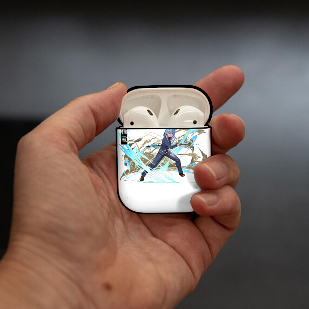 呪術廻戦 Jujutsu Kaisen AirPods 第2世代保護ケース ハードシェル ブラック 耐衝撃・防指紋・カラビナ付き