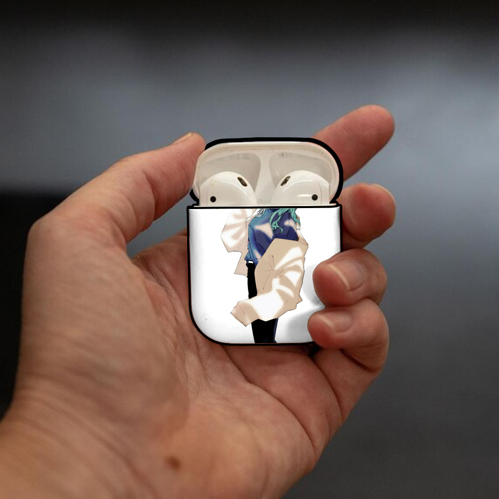 呪術廻戦 Jujutsu Kaisen AirPods 第2世代保護ケース ハードシェル ブラック 耐衝撃・防指紋・カラビナ付き