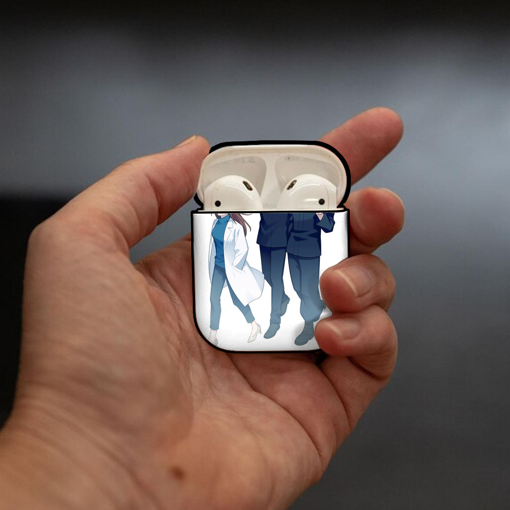 呪術廻戦 Jujutsu Kaisen AirPods 第2世代保護ケース ハードシェル ブラック 耐衝撃・防指紋・カラビナ付き