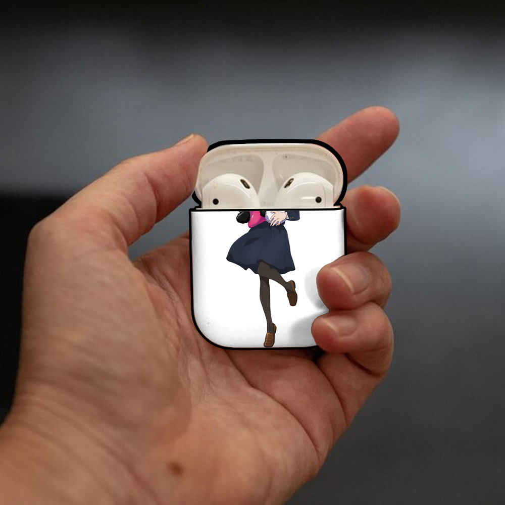 呪術廻戦 Jujutsu Kaisen AirPods 第2世代保護ケース ハードシェル ブラック 耐衝撃・防指紋・カラビナ付き