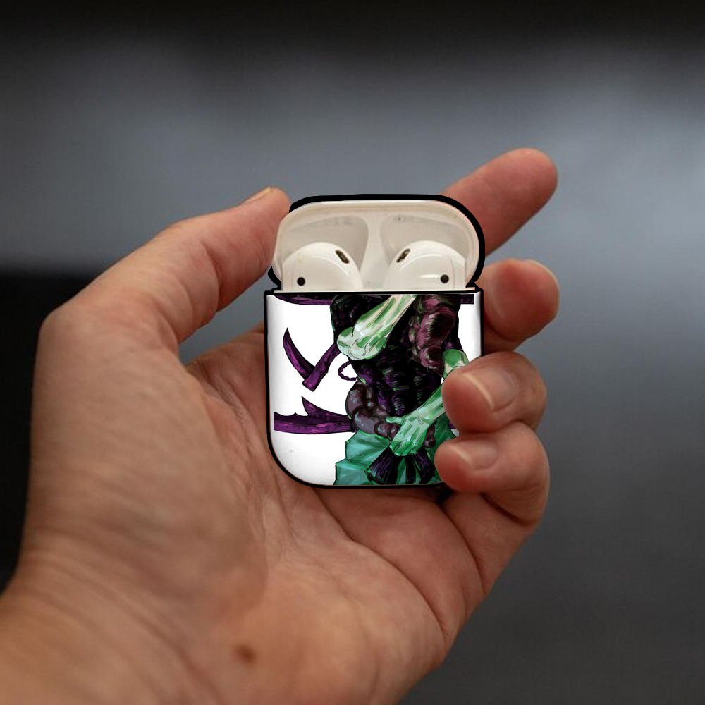 呪術廻戦 Jujutsu Kaisen AirPods 第2世代保護ケース ハードシェル ブラック 耐衝撃・防指紋・カラビナ付き