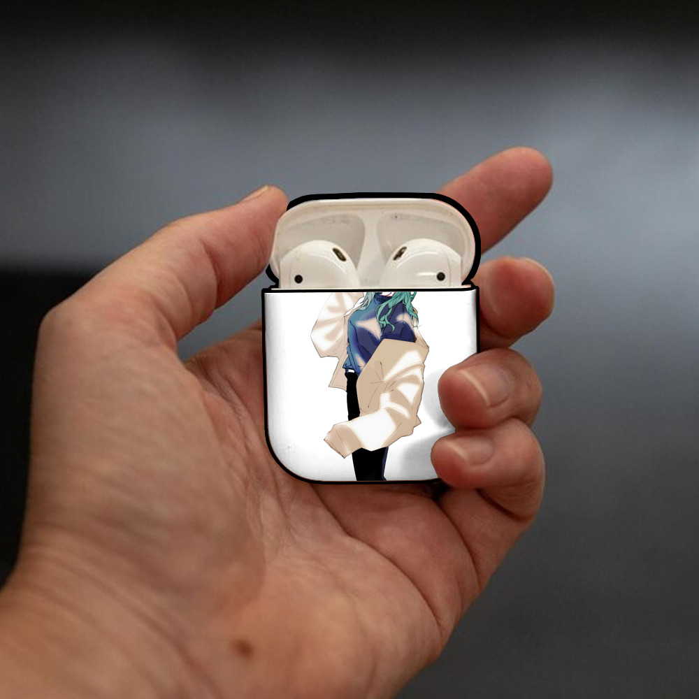 呪術廻戦 Jujutsu Kaisen AirPods 第2世代保護ケース ハードシェル ブラック 耐衝撃・防指紋・カラビナ付き