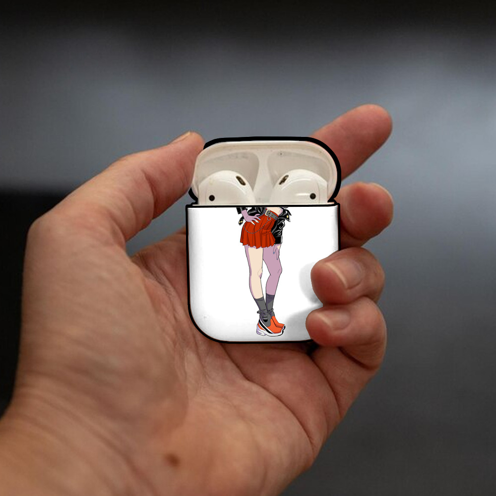 呪術廻戦 Jujutsu Kaisen AirPods 第2世代保護ケース ハードシェル ブラック 耐衝撃・防指紋・カラビナ付き