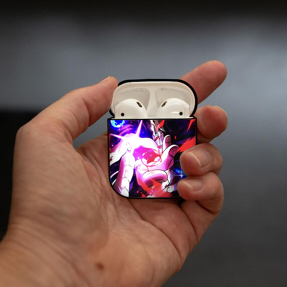 呪術廻戦 Jujutsu Kaisen AirPods 第2世代保護ケース ハードシェル ブラック 耐衝撃・防指紋・カラビナ付き