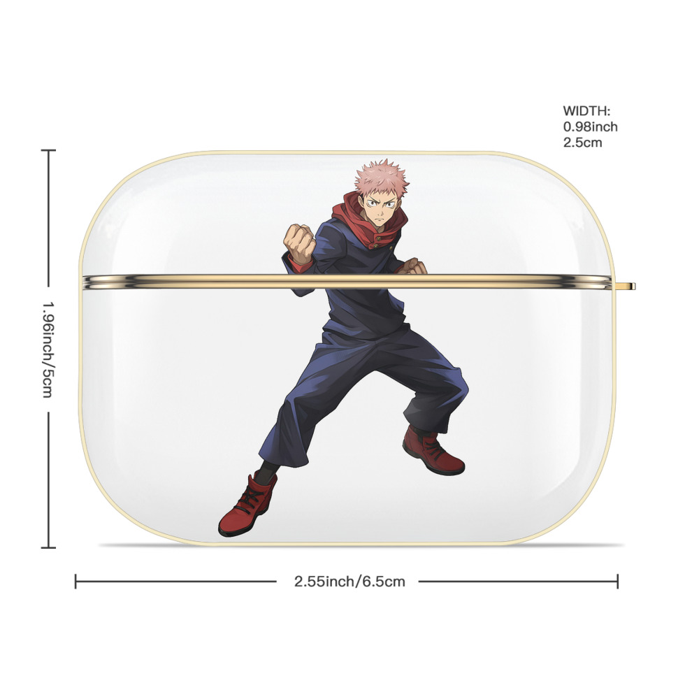 呪術廻戦 Jujutsu Kaisen 【AirPods Pro用】ハードシェル保護ケース｜耐衝撃・防指紋・カラビナ付き商品仕様