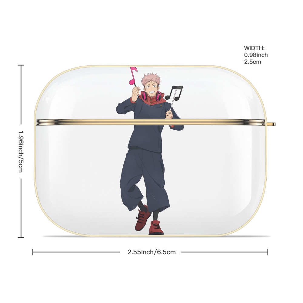 呪術廻戦 Jujutsu Kaisen 【AirPods Pro用】ハードシェル保護ケース｜耐衝撃・防指紋・カラビナ付き商品仕様