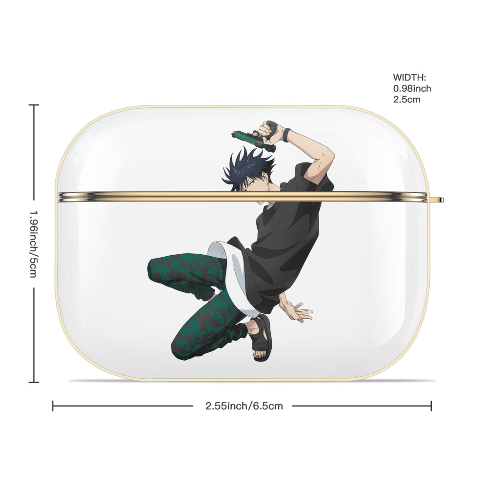 呪術廻戦 Jujutsu Kaisen 【AirPods Pro用】ハードシェル保護ケース｜耐衝撃・防指紋・カラビナ付き商品仕様