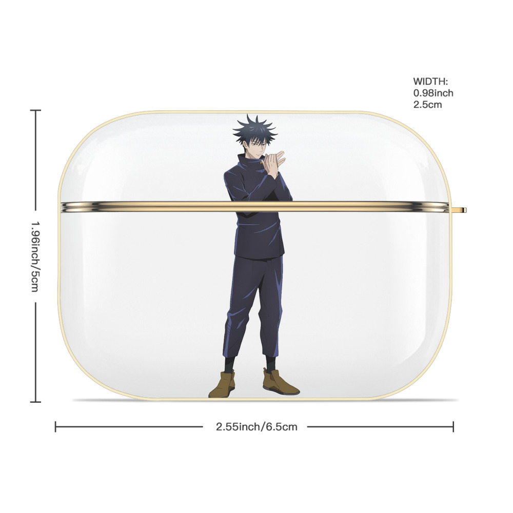 呪術廻戦 Jujutsu Kaisen 【AirPods Pro用】ハードシェル保護ケース｜耐衝撃・防指紋・カラビナ付き商品仕様