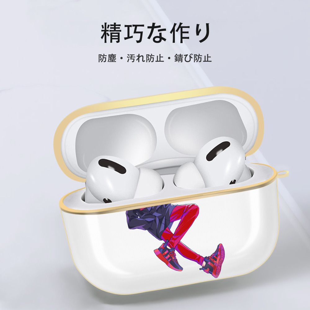 呪術廻戦 Jujutsu Kaisen 【AirPods Pro用】ハードシェル保護ケース｜耐衝撃・防指紋・カラビナ付き商品仕様