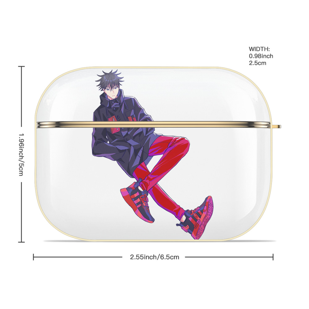 呪術廻戦 Jujutsu Kaisen 【AirPods Pro用】ハードシェル保護ケース｜耐衝撃・防指紋・カラビナ付き商品仕様