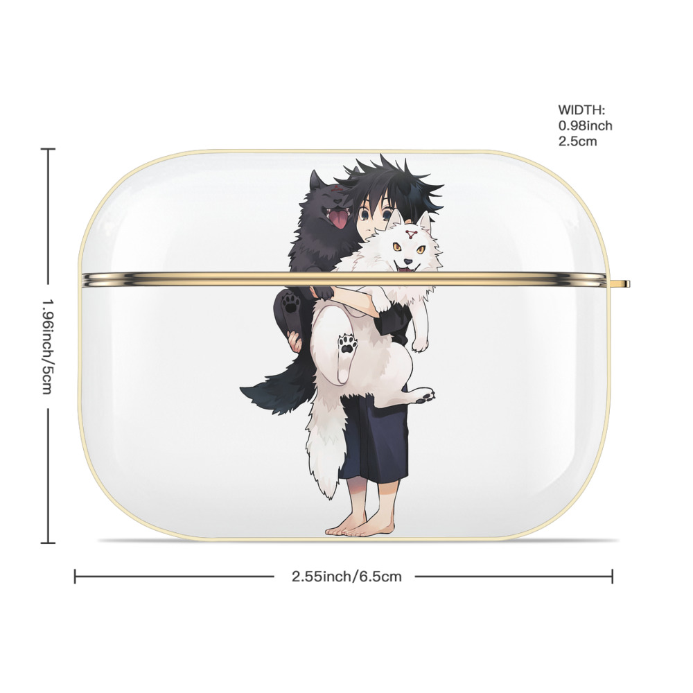 呪術廻戦 Jujutsu Kaisen 【AirPods Pro用】ハードシェル保護ケース｜耐衝撃・防指紋・カラビナ付き商品仕様