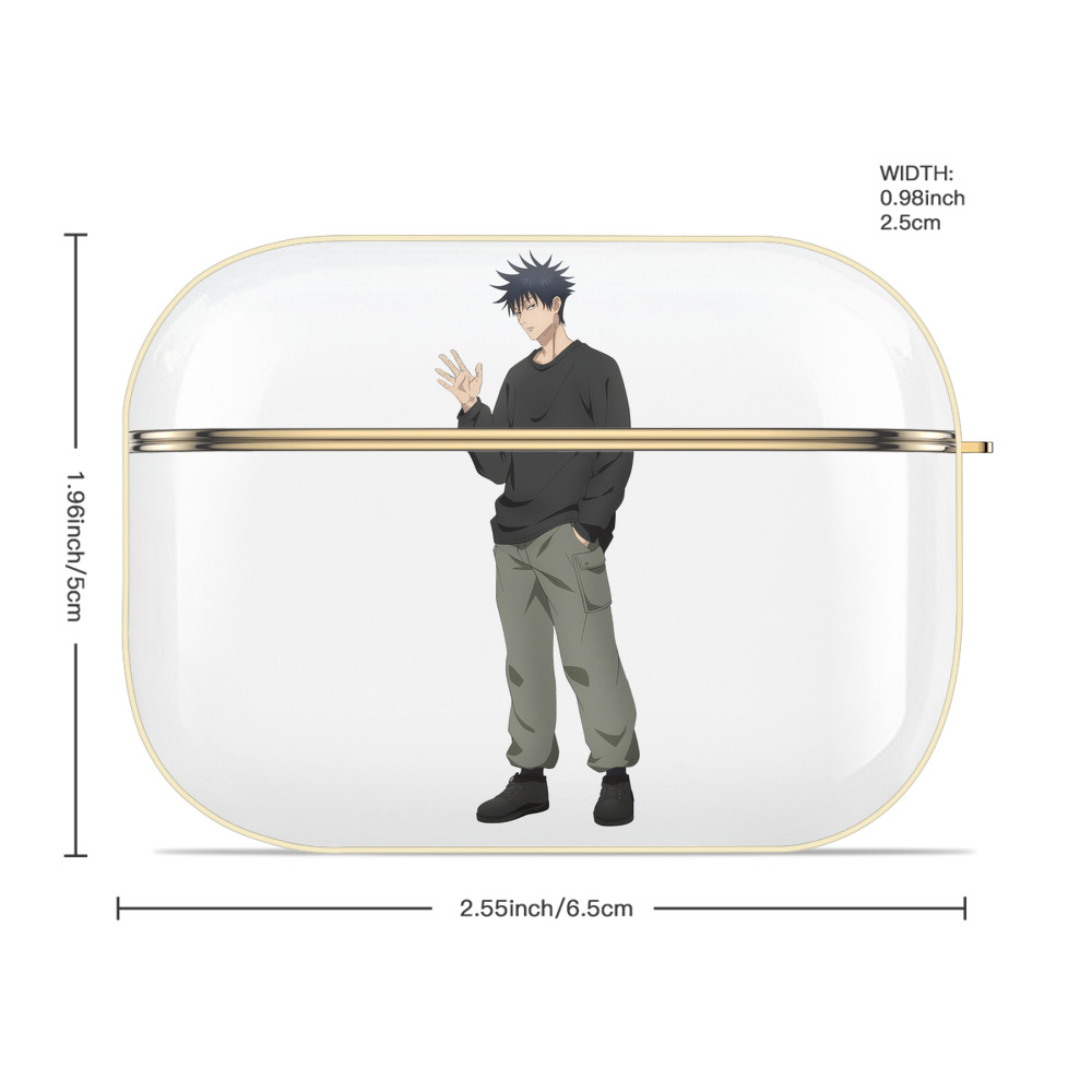 呪術廻戦 Jujutsu Kaisen 【AirPods Pro用】ハードシェル保護ケース｜耐衝撃・防指紋・カラビナ付き商品仕様