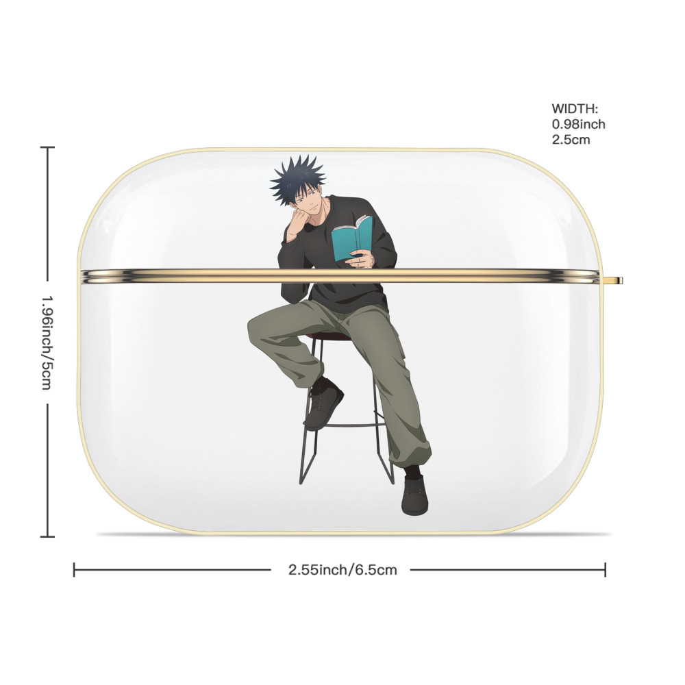 呪術廻戦 Jujutsu Kaisen 【AirPods Pro用】ハードシェル保護ケース｜耐衝撃・防指紋・カラビナ付き商品仕様