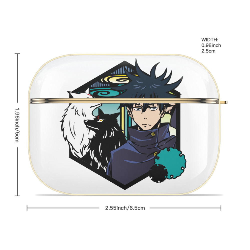 呪術廻戦 Jujutsu Kaisen 【AirPods Pro用】ハードシェル保護ケース｜耐衝撃・防指紋・カラビナ付き商品仕様