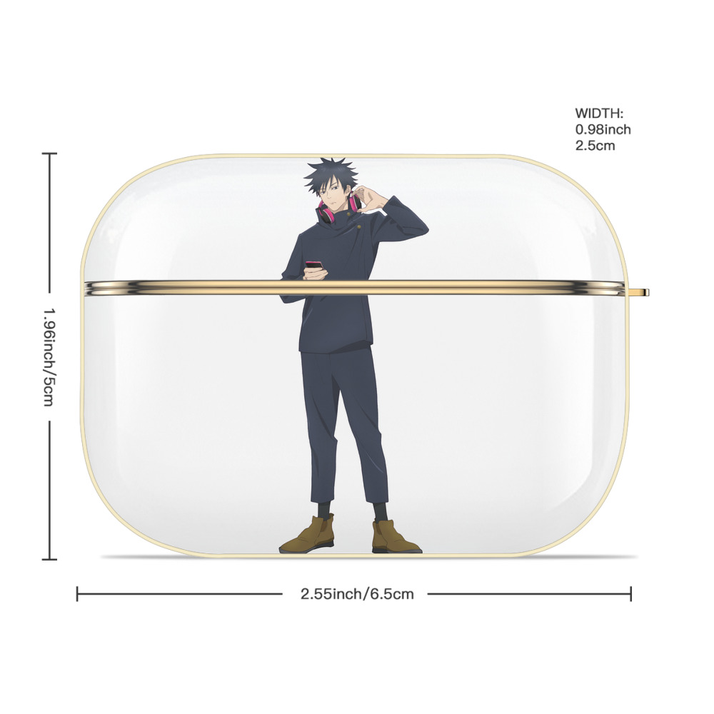 呪術廻戦 Jujutsu Kaisen 【AirPods Pro用】ハードシェル保護ケース｜耐衝撃・防指紋・カラビナ付き商品仕様