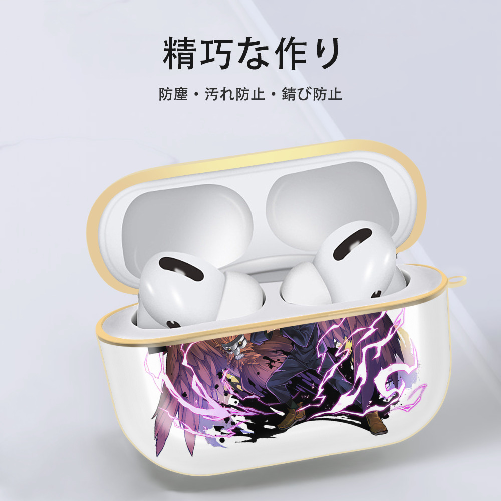 呪術廻戦 Jujutsu Kaisen 【AirPods Pro用】ハードシェル保護ケース｜耐衝撃・防指紋・カラビナ付き商品仕様