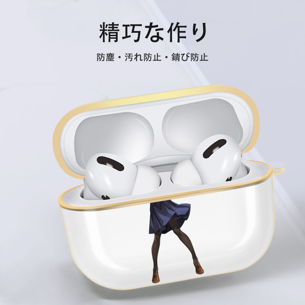 呪術廻戦 Jujutsu Kaisen 【AirPods Pro用】ハードシェル保護ケース｜耐衝撃・防指紋・カラビナ付き商品仕様