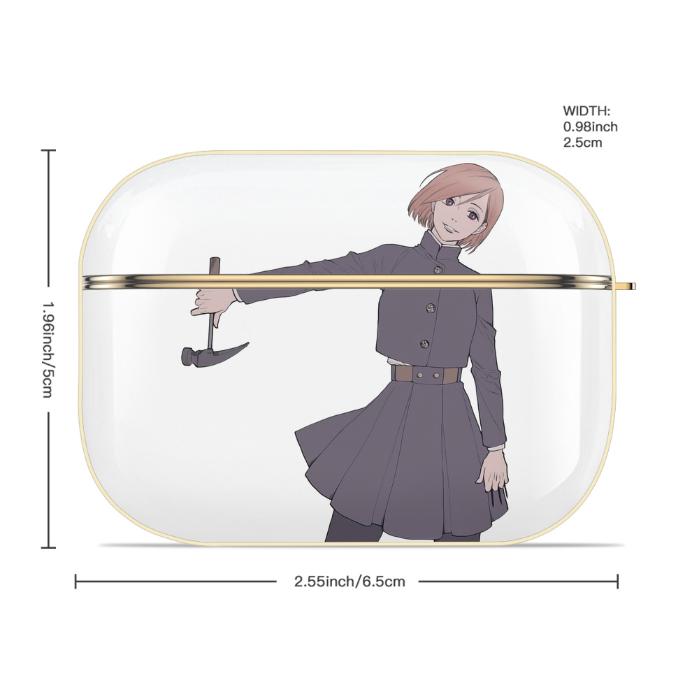 呪術廻戦 Jujutsu Kaisen 【AirPods Pro用】ハードシェル保護ケース｜耐衝撃・防指紋・カラビナ付き商品仕様