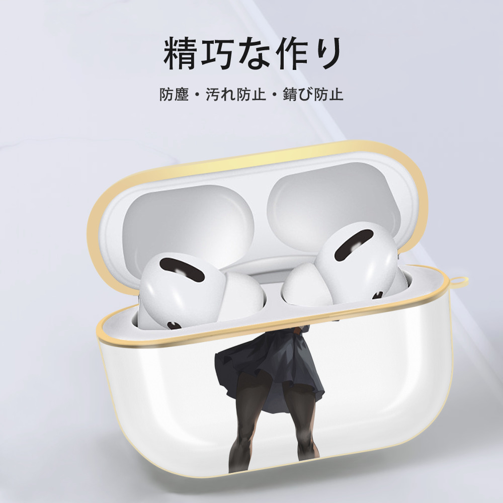 呪術廻戦 Jujutsu Kaisen 【AirPods Pro用】ハードシェル保護ケース｜耐衝撃・防指紋・カラビナ付き商品仕様