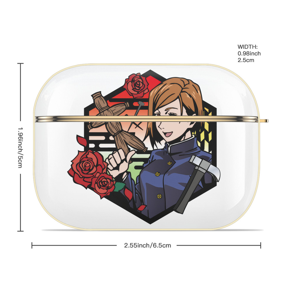 呪術廻戦 Jujutsu Kaisen 【AirPods Pro用】ハードシェル保護ケース｜耐衝撃・防指紋・カラビナ付き商品仕様